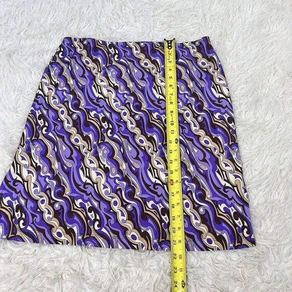 La Movers Womens Retro Mini Skirt Y2k Purple Abstract Bohemian Stretch Large - Picture 6 of 10